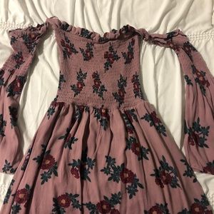Floral Off-the-shoulder Dress